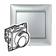 Legrand VALENA Термостат стандарт алюминий