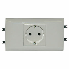 Legrand Mosaic-New Розетка с заземлением с суппортом
