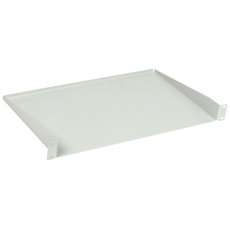 ITK Полка консольная 19 дюймов глубиной 280мм 1 юнит цельнометаллическая серая