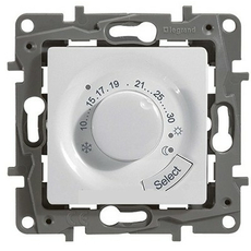 Legrand ETIKA Термостат для пола белый