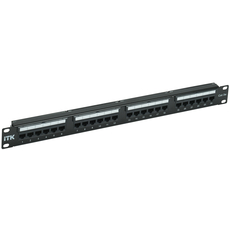 ITK Патч-панель кат. 5е UTP 24 порта Dual IDC слайд лейбл 1U