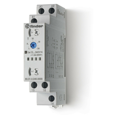 Таймер DIN 17.5мм 16А 1СО многофункциональный (80.01.0.240.0000) FINDER