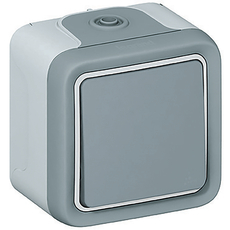 Legrand Plexo Кнопка 10A НО с зажимом серая