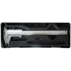 Штангенциркуль металлический нержавеющий 150 мм/ 0,02 мм (пластиковый кейс) FIT 19844