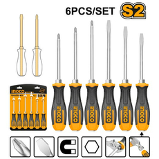 Набор ударных отверток 6 шт INGCO INDUSTRIAL HSGT680608