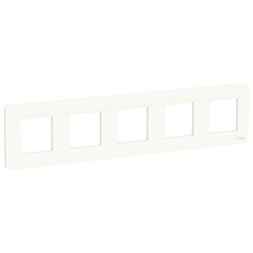 Рамка UNICA STUDIO пятипостовая белый Schneider Electric NU201018