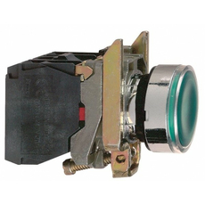 Кнопка зеленая возвратная 22 мм 24В с подсветкой Schneider Electric XB4BW33B5