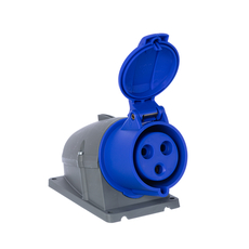 ABB Розетка кабельная 32А 2Р+E IР44 на поверхность 250В CEWE (232 RS6) 2CMA193122R1000