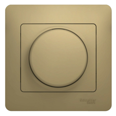 GLOSSA Диммер поворотный в сборе 300Вт титан Schneider Electric GSL000434