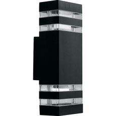 Светильник НБУ-2х60w вверх/вниз Е27 IP54 черный (DH0807) FERON