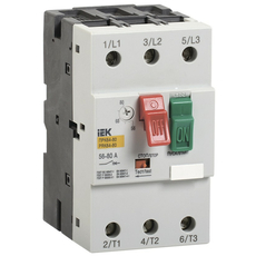 Выключатель защиты двигателя ПРК64-25 In=25A Ir=16-25A Ue 660В IEK DMS22-25