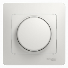 GLOSSA Диммер поворотно нажимной, LED, RC, 630Вт белый Schneider Electric GSL000137