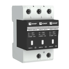 Ограничитель импульсных напряжений серии ОПВ-D/3P In 5кА 230В (с сигнализацией) EKF