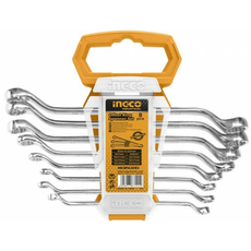 Набор ключей накидных INGCO HKSPA3088 INDUSTRIAL, 8шт., 6-22мм, на подвесе