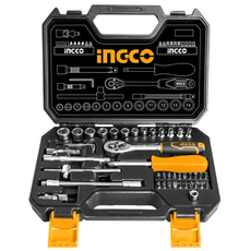 Набор инструмента 45 предметов в кейсе INGCO INDUSTRIAL HKTS14451