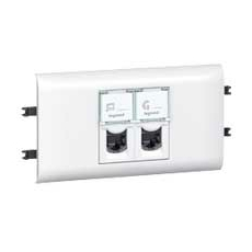 Legrand Mosaic-New Розетка компьютерная двойная категория 5e с суппортом DLP