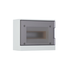 ABB Бокс навесной ЩРн-П-8М серая дверь Basic E (с клеммами) BEW402208 1SZR004002A2203