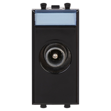 Avanti ТВ розетка проходная ''Черный квадрат'', 16A, 1 модульная DKC 4402511