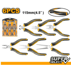 Набор мини плоскогубцев 6 предметов INGCO HMPS06115
