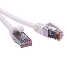 Патч-корд экранированный CAT5E F/UTP 4х2 LSZH белый 10м DKC RN5EFU4500WH