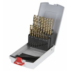 Набор сверл по металлу 19 HSS-TiN 135градусов 1-10мм BOSCH 2608587015