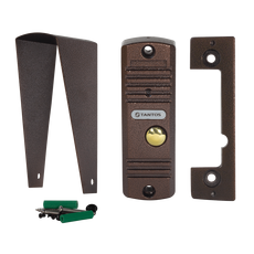 Панель видеодомофона цветная вызывная накладная ИК-подсветка вандалозащищенная WALLE медь Tantos 00-00015501