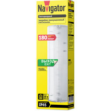 Светильник аварийный светодиодный NEF-07 3вт 3ч универсальный IP65 с наклейкой ВЫХОД (61496 NEF-07) Navigator Group