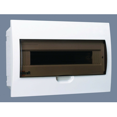 Щит распределительный встраиваемый ЩРВ-П-18 IP41 пластиковый прозрачная дверь DEKraft 31005DEK