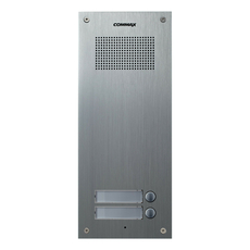 Многоквартирная вызывная панель на 2 абонента с возможностью двухсторонней аудио связи DR-2UM(M) SIL Commax