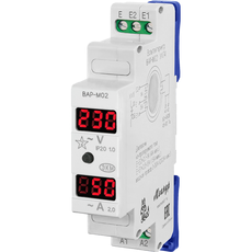 Вольтметр/амперметр ВАР-М02 АС20-450В УХЛ4 Меандр 4680019910253