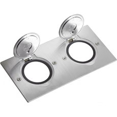 Блок встраиваемый IP44 2х2м нержавеющая сталь Legrand 89702