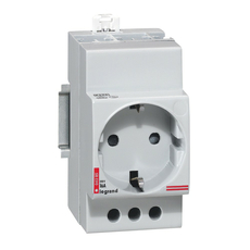 Розетка на DIN-pейку 2K+Т немецкий стандарт 10/16А Legrand 004285