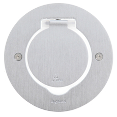 Встраиваемый лючок для розеток круглый IP44 нержавеющая сталь 2м Legrand 089701