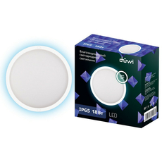 Светильник светодиодный СПП 18Вт SPP-04 4000К 1440Лм 220В накладной матовый Круг IP65 color box, duwi 25107 1