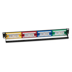 Патч-панель PLCOL-24-Cat.5e-Dual IDC 19' , 24 порта RJ-45, категория 5e, Dual IDC Cabeus 7952c