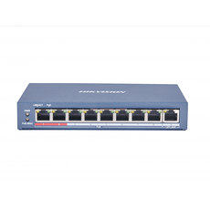 Коммутатор POE 9 Hikvision RJ45 100M PoE с грозозащитой 6кВ DS-3E0109P-EC