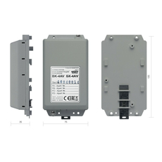 Коммутатор этажный (емкость до 4 абонентов) встроенный разветвитель видеосигнала повышенная помехоустойчивость Vizit