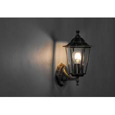 Светильник НБУ-60w вверх Е27 IP44 черное золото (6101 чер.зол.) FERON