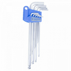 Набор Г-образных шестигранников 1,5-10 мм, с шаровым окончанием, 9 предметов King Tony 20109MR