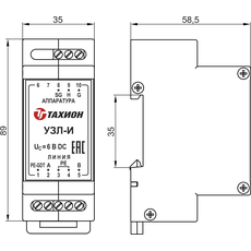 Устройство защиты портов интерфейса RS-485 УЗЛ-И Тахион