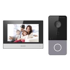 Комплект IP видеодомофона с Wi-Fi Hikvision DS-KIS603-P(B)