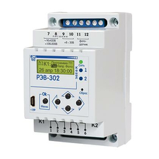 Таймер многофункциональный РЭВ-302 с функциями реле напряжения, выносным фото датчиком, два канала Новатек-Электро 3425604302