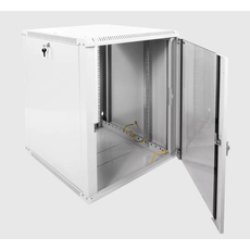 Шкаф телекоммуникационный настенный разборный 15U (600х650) дверь стекло ЦМО ШРН-Э-15.650