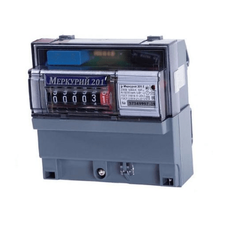 Счетчик электроэнергии Меркурий 201.5 однофазный однотарифный, 5(60), кл.точ. 1.0, D, ЭМОУ, имп. выход (201.5)