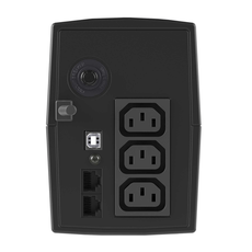 Источник бесперебойного питания DKC Info LCD, 800 ВА, IEC C13 (3), USB + RJ45 INFOLCD800I