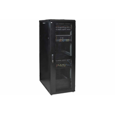 ITK Шкаф серв. 48U 800х1200мм расп. перф. двери черный (ч.1) LS05-48U82-2P2P-Z-1