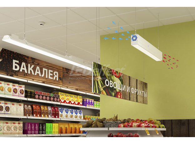 Рециркулятор и светильник Led Effect LE-ССО-43-062-5432-20Д (50 м3/час)