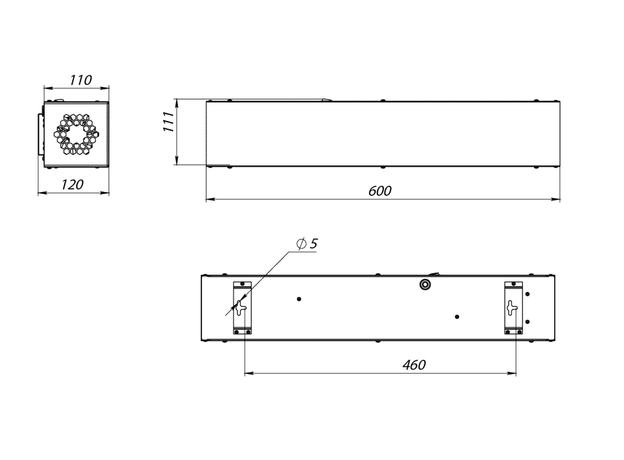 Рециркулятор Led Effect LE-СБО-63-040-5435-20 до 45м2