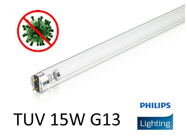 Бактерицидная лампа Philips 871150072617940 TUV 15W SLV/25 (15Вт, G13)