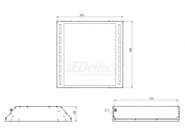 Светильник-Рециркулятор ОФИС АНТИВИРУС LE-СВО-03-065-5260-20Д 55 Вт под армстронг